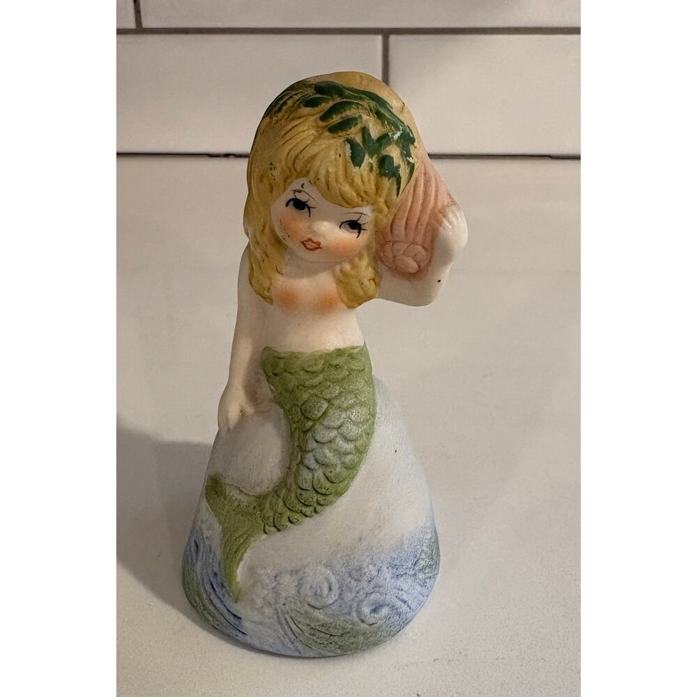 Vintage Mermaid Ceramic Bell